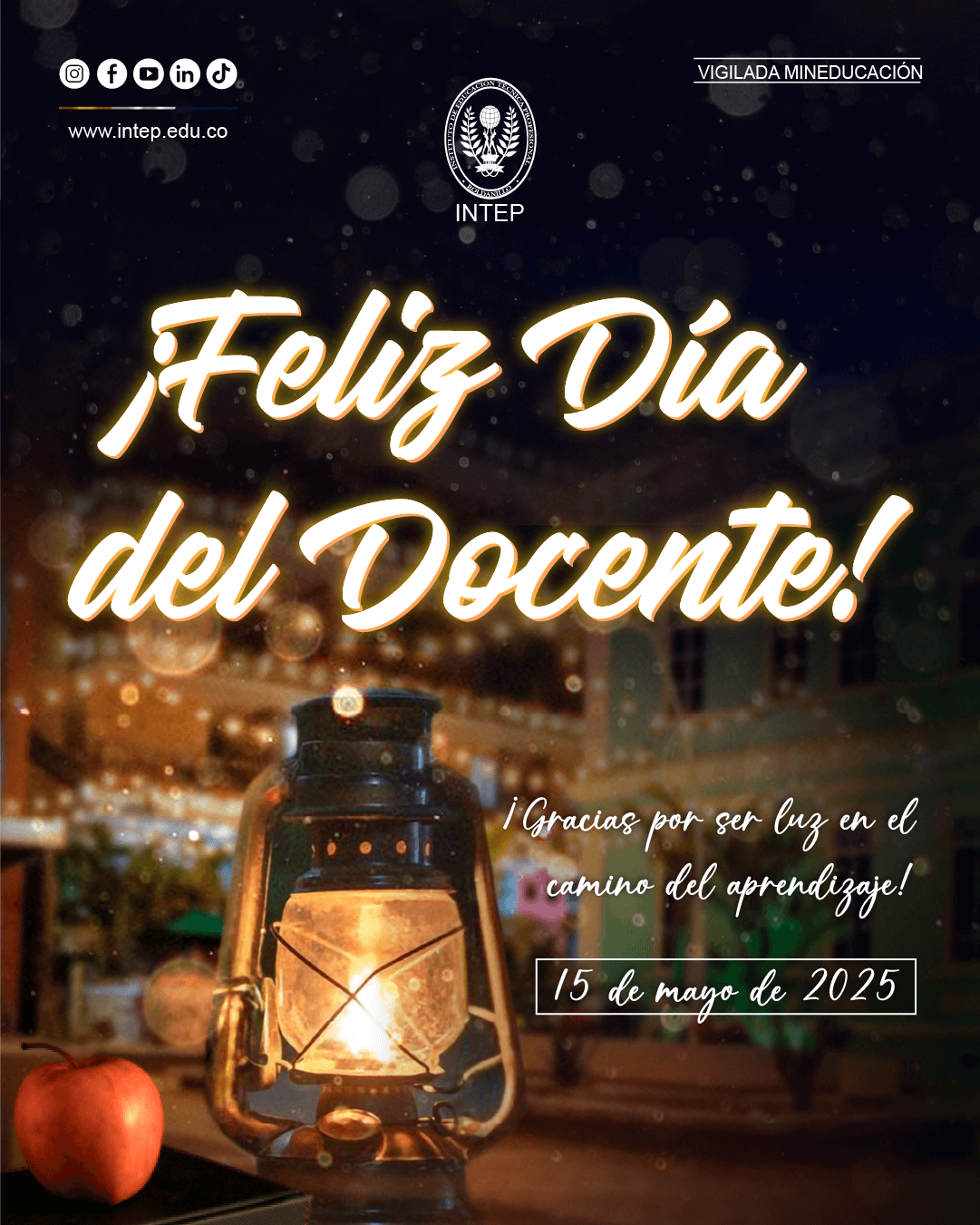 ¡Feliz Día del Docente!