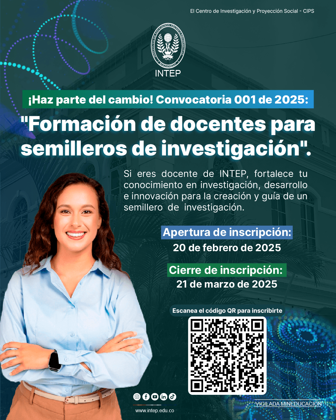 Formación de docentes para semilleros de investigación.